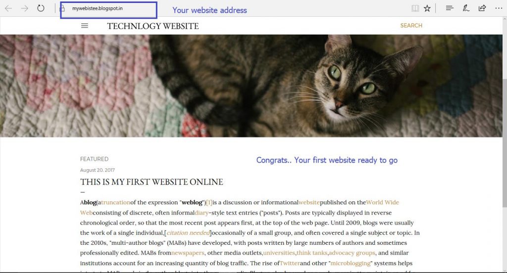 google free website hosting and domain